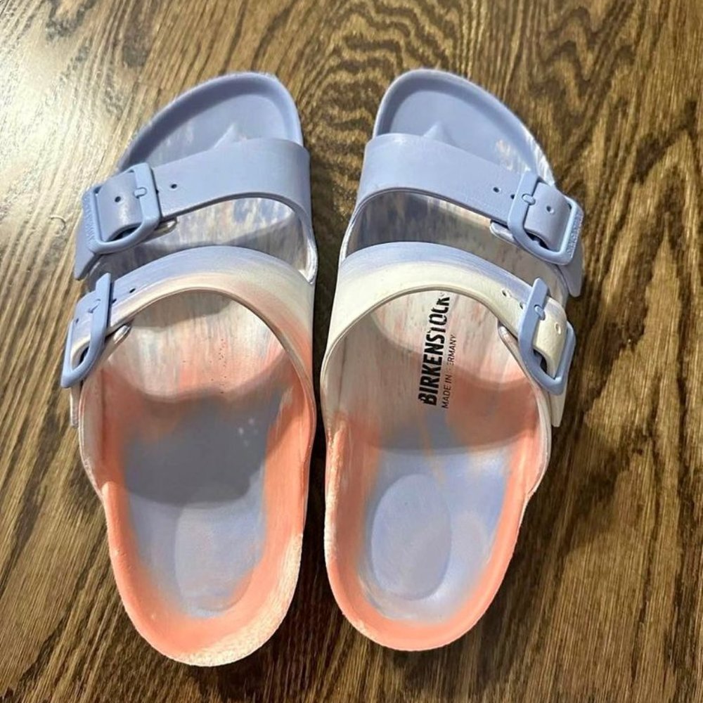 Birkenstock Arizona Eva sandals Multi Coral Peach Size 37